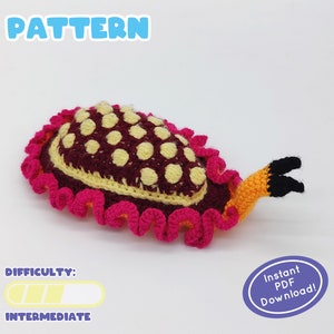 PATTERN | Kimberella Crochet Pattern | Precambrian Fossil | Ediacaran Period | Fun Gift For Science Lovers | Includes Fun Facts Page!