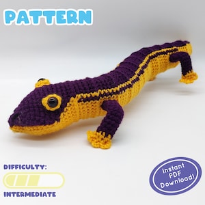 PATROON | Funky wormhaakpluche | Fossiel trias amfibieën | Onlangs ontdekte soort | Inclusief leuk informatieblad!