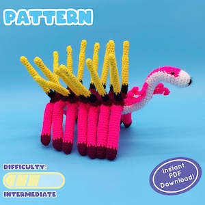 PATTERN | Hallucigenia Crochet Pattern | Cambrian Sea Creature | Unique Prehistoric Animal!