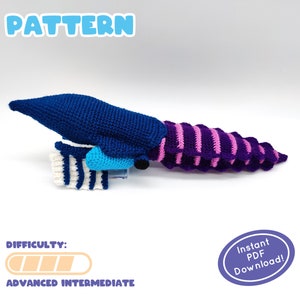 PATTERN | Aegirocassis Crochet Plush | Ordovician Filter Feeding Creature | Fun Project For Prehistoric Animal Lovers! | Includes Fun Facts!