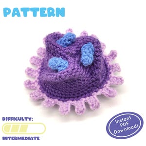 PATTERN | Tribrachidium Crochet Plush | Unique PreCambrian Fossil | Fun Shaping Techniques | Ediacaran Period | Includes Fun Facts!