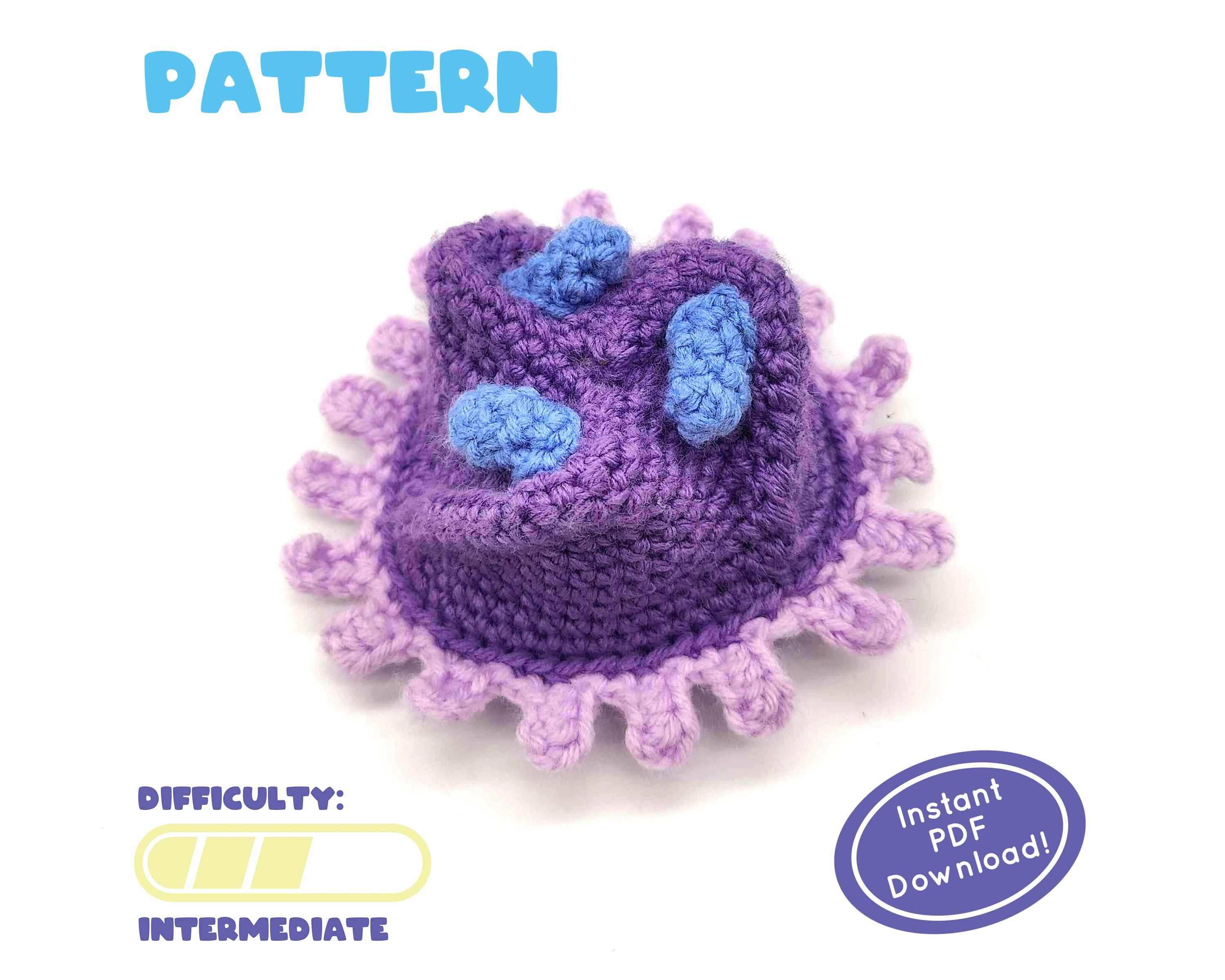PATTERN Tribrachidium Crochet Plush Unique Precambrian Fossil  