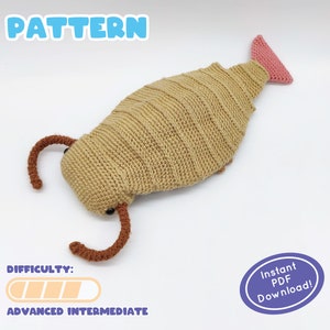 PATROON | Sidneyia gehaakte pluche | Cambrische geleedpotige | Prehistorisch insectenwezen | Een geweldig cadeau voor paleoliefhebbers! | Inclusief factsheet!