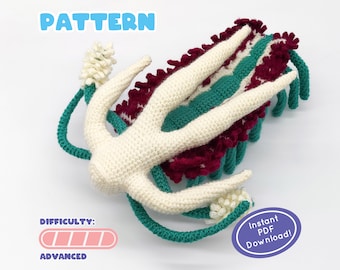 PATTERN | Marrella Crochet Plush | Cambrian Fossil | Stimulating Challenge for Advanced Crocheters | Includes Fun Facts Sheet!