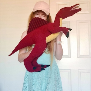 Pattern Spinosaurus Giant Crochet Plush Advanced Challenge Makes Great Gift For Dinosaur Pattern Spinosaurus Giant Crochet Plush Advanced Challenge Makes Great Gift For Dinosaur