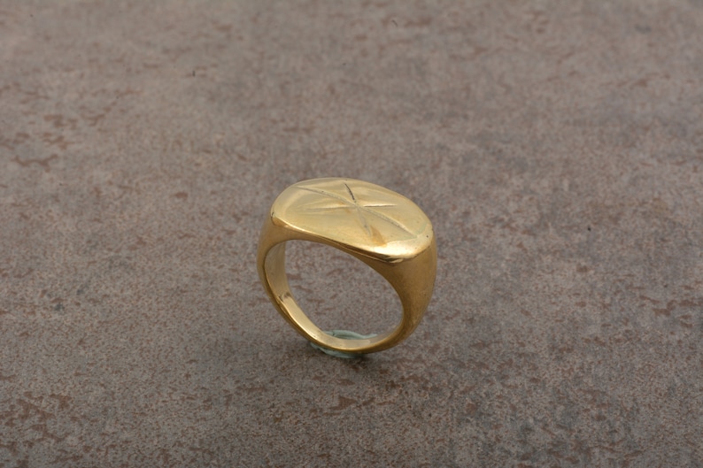 Brass Signet Ring-Personalized Signet Ring-Initial Signet Ring-Monogram Ring-Personalized Jewelry-Signet Ring-Monogram Jewelry-Bridesmaid