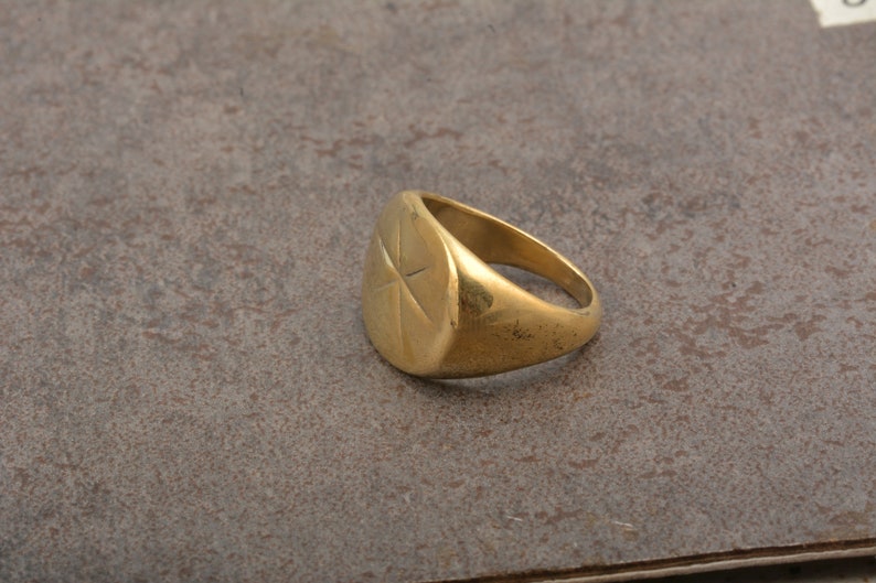 Brass Signet Ring-Personalized Signet Ring-Initial Signet Ring-Monogram Ring-Personalized Jewelry-Signet Ring-Monogram Jewelry-Bridesmaid