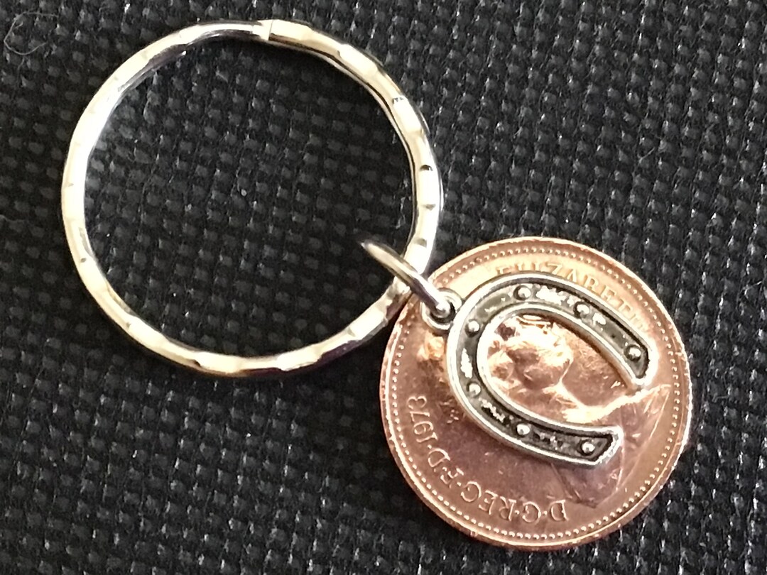 1973 Lucky Penny 50th Birthday Gift 50th Anniversary 1973 Coin Keyring ...