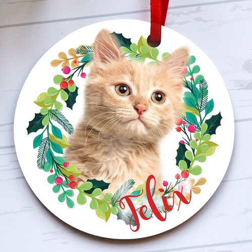 Personalised Pet Christmas Tree Bauble Decoration Pets First Etsy UK