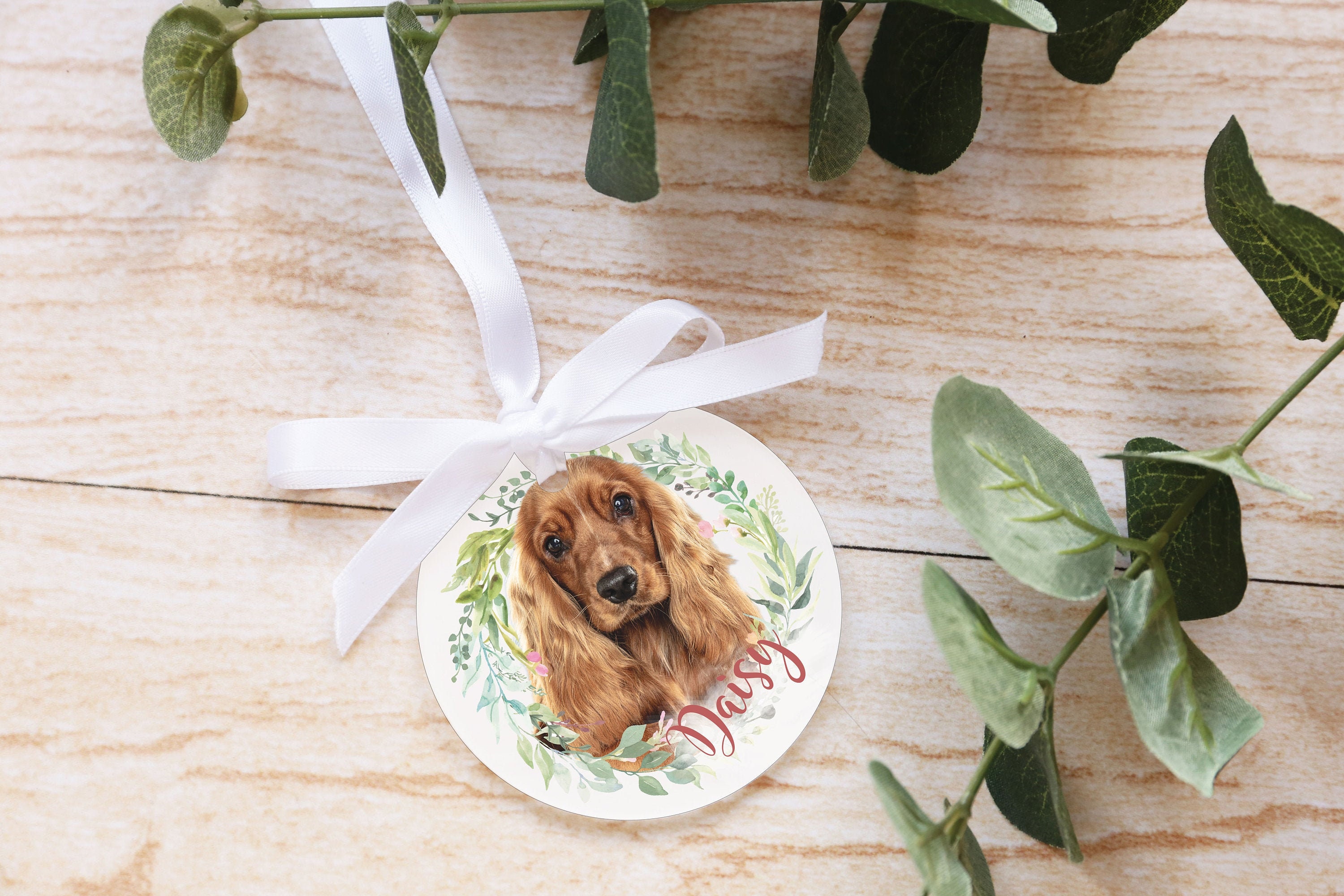 Personalised Pet Hanging Bauble Decoration | Personalized Dog Ornament
