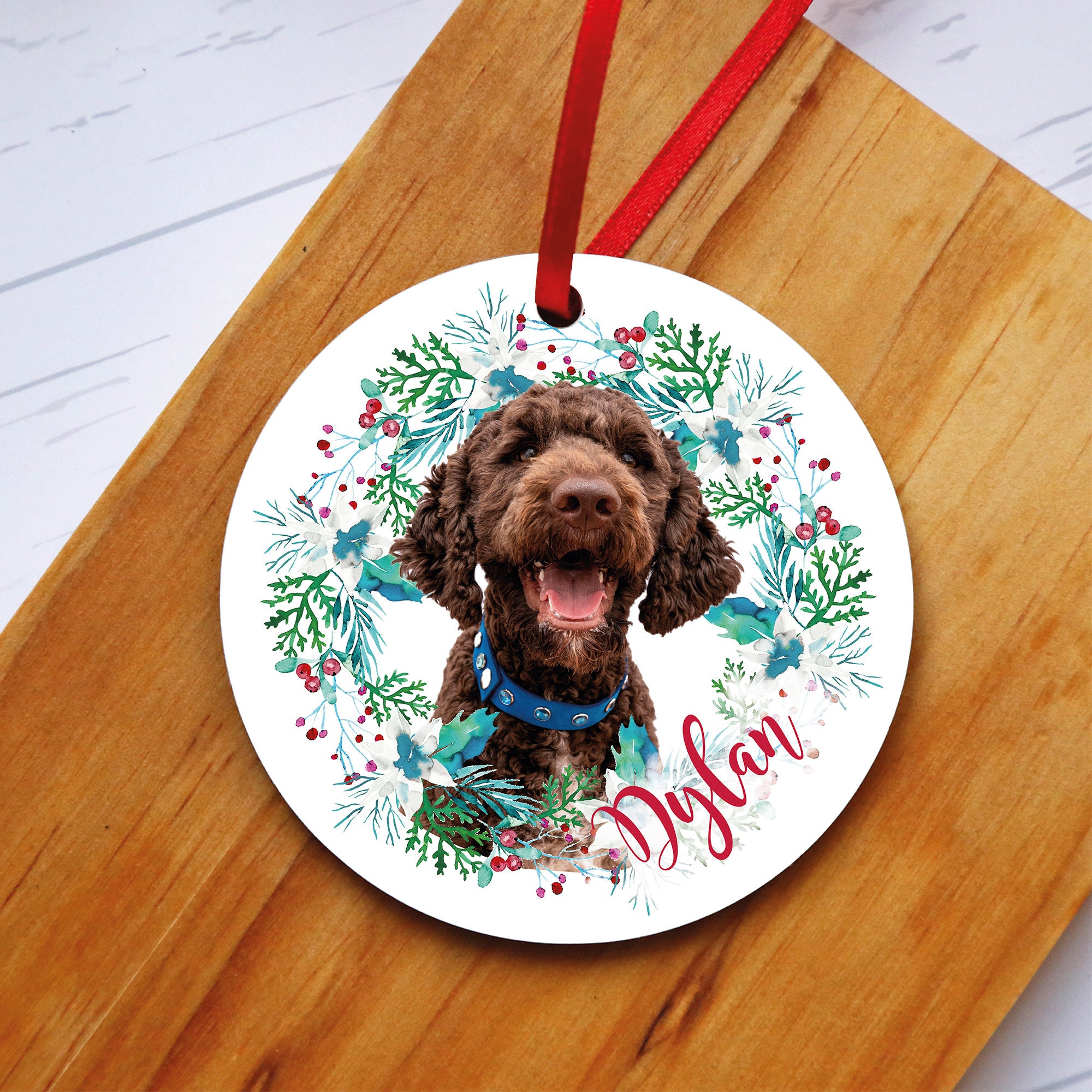 Personalised pet Christmas hanging bauble decoration  Etsy