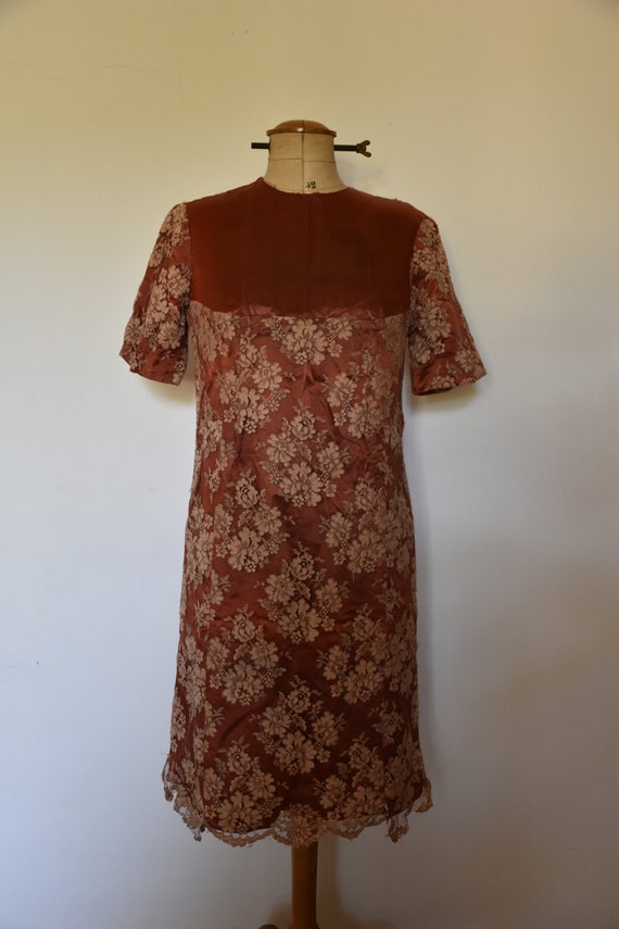 Vintage hand sewn lace dress