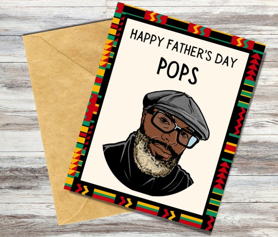 Black Father's Day Card, Pops, Dad, Grandfather
