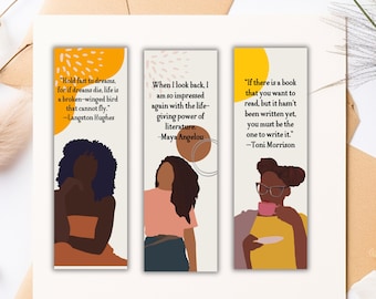 Bookmark Bundle, African American, Book Lover Gift