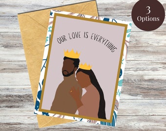 Black Love Crowns, Valentine, Afrocentric, Love