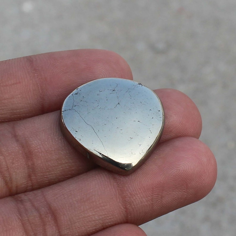 Exclusive Golden Apache Pyrite Cabochon 26X26X06 MM Handmade Loose Stone Very Pretty Healing Golden Apache Pyrite Gemstone US-1993