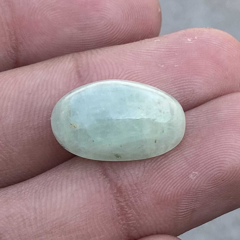 Aquamarine Cabochon Healing Stone Dynamite Quality 19X11X09 MM Elegant Aquamarine Gemstone Semi Precious Pendant Making Stone AK-889