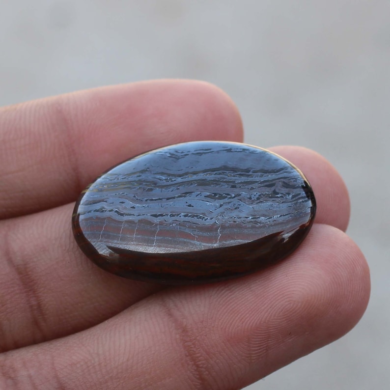 Iron Tiger Gemstone Healing Pendent Making Jewelry Stone 34X22X05 MM Wholesale Price Stunning Iron Tiger Cabochon Valentine Gift US-3835