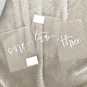 Wedding Table Numbers