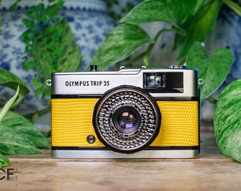 Olympus Trip 35 Vintage 35mm Film Camera - Sunshine Yellow | Tested & Fully Refurbished | 100 Day Guarantee | 10 Trees Planted