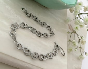 Infinity Link Bracelet, Delicate Jewelry