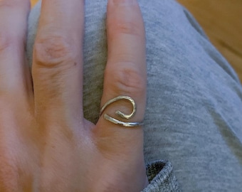 Unique Wave Ring, Christian Jewelry