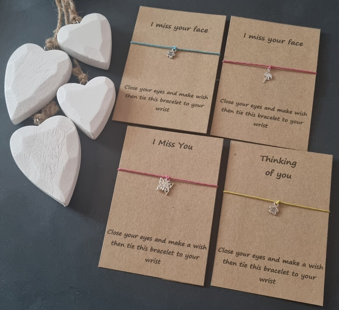 Missing You/wish bracelets/charm bracelets/choose your Etsy.de