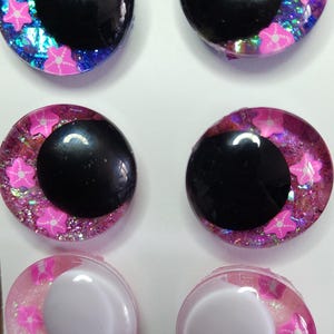 Safety Eyes, Sinker, Hand Painted Safety Eyes, Amigurumi, Crochet, Sinker Eyes, Crochet Essentials, 30 mm Eyes - Starfish