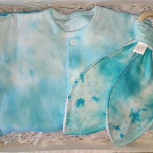 Krawattenfarbe Türkis Baby Grow Geschenkset