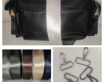 Extra Long Plain Crossbody Adjustable Bag / Purse Straps