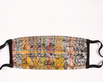 Maya gezichtsmasker, gemaakt in Guatemala, Oranje, wasbaar masker | Jaspe | Inheemse opzet | Katoen/Rayon mengsel | Unisex