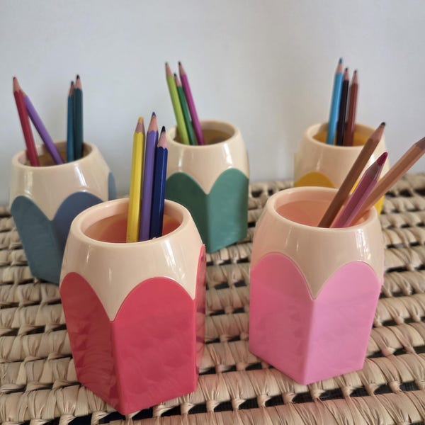 Portalápices / portalápices personalizado / regalo de fin de año / regalo para maestro/niñera/asistente /