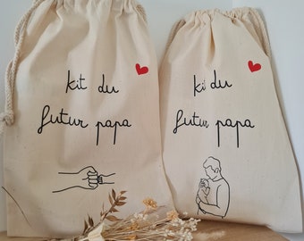Pochon kit futur papa - Cadeau naissance / cadeau futur papa / cadeau papa / kit papa / futur papa