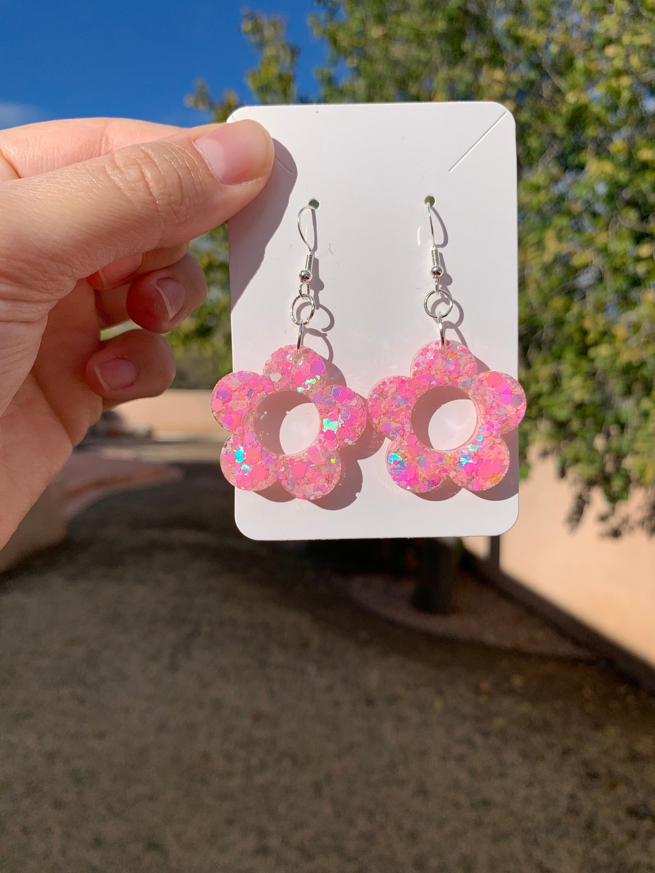 ピアス Glitter Daisy Earrings Daisy Earrings – Jennifer Miller Jewelry