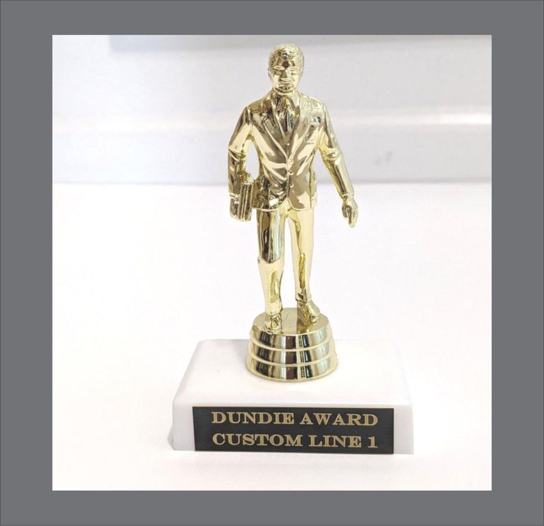 The Office Dundie Award Trophy Custom Engraving | Etsy