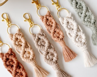 Macrame keychain | Macrame charm | Bag/Purse charm