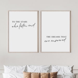 Velaris 'To the stars who listen' druckbare Wandkunst / ACOTAR Buchreihe / Literarisches Zitat Poster / Sofortiger Download / Sarah J Maas /