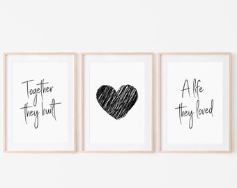 Trio Bedroom Prints - Etsy