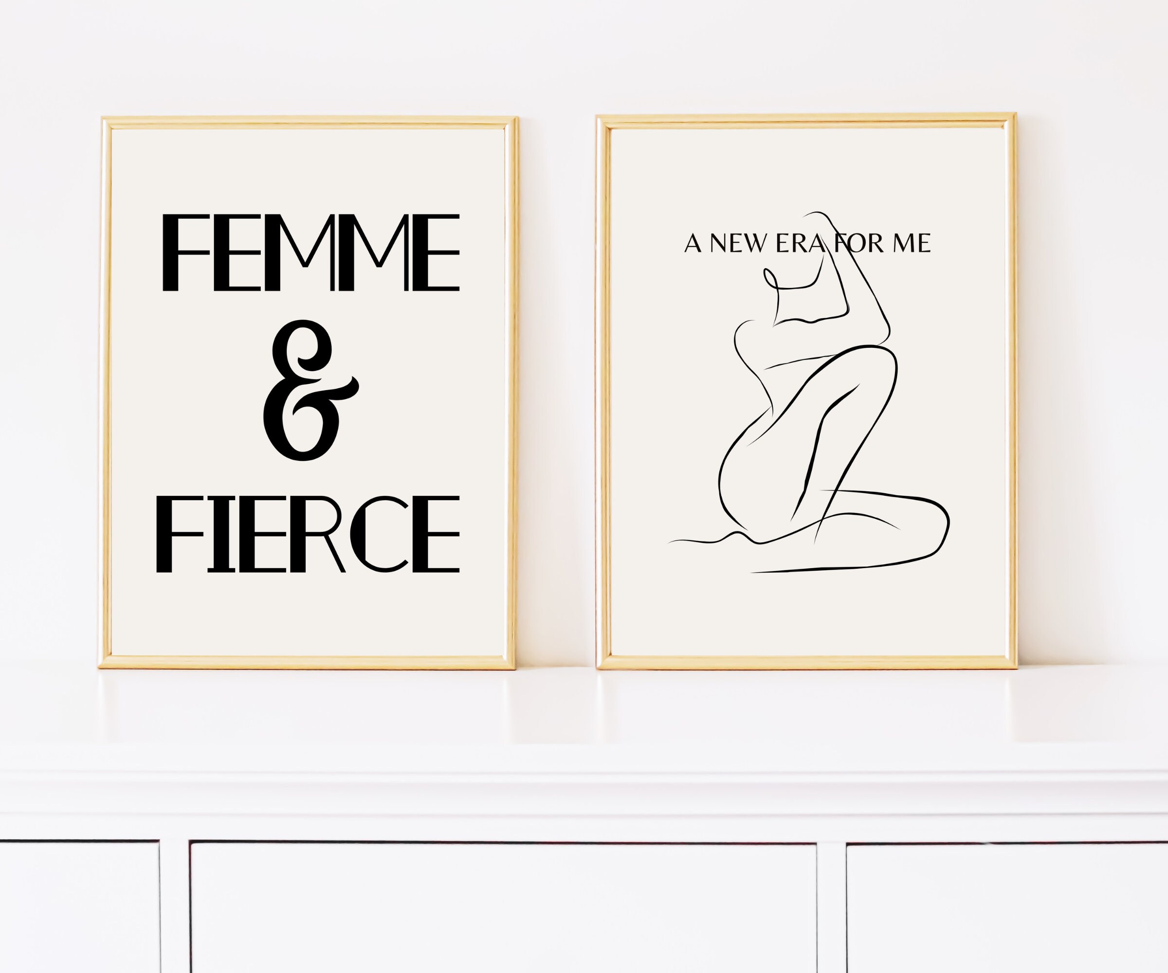 Define Fierce Framed Art Print - Empowering Home Decor – Brevity Jewelry