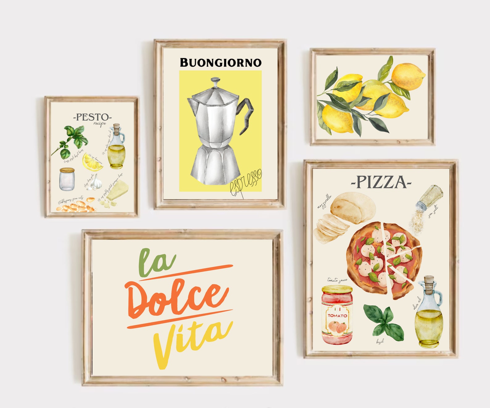 italian kitchen wall decor | kitchen wall art set of... Italian Kitchen Wall Decor | Kitchen Wall Art Set of 8 PRINTABLES ...