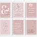Office Wall Art | Set of 10 PRINTABLES | Home Office Decor | Pink Office Print Inspirational ...