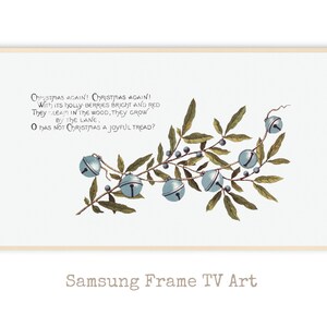 Samsung Frame TV Art Country Christmas Tree Winter Holiday Painting | Christmas poem