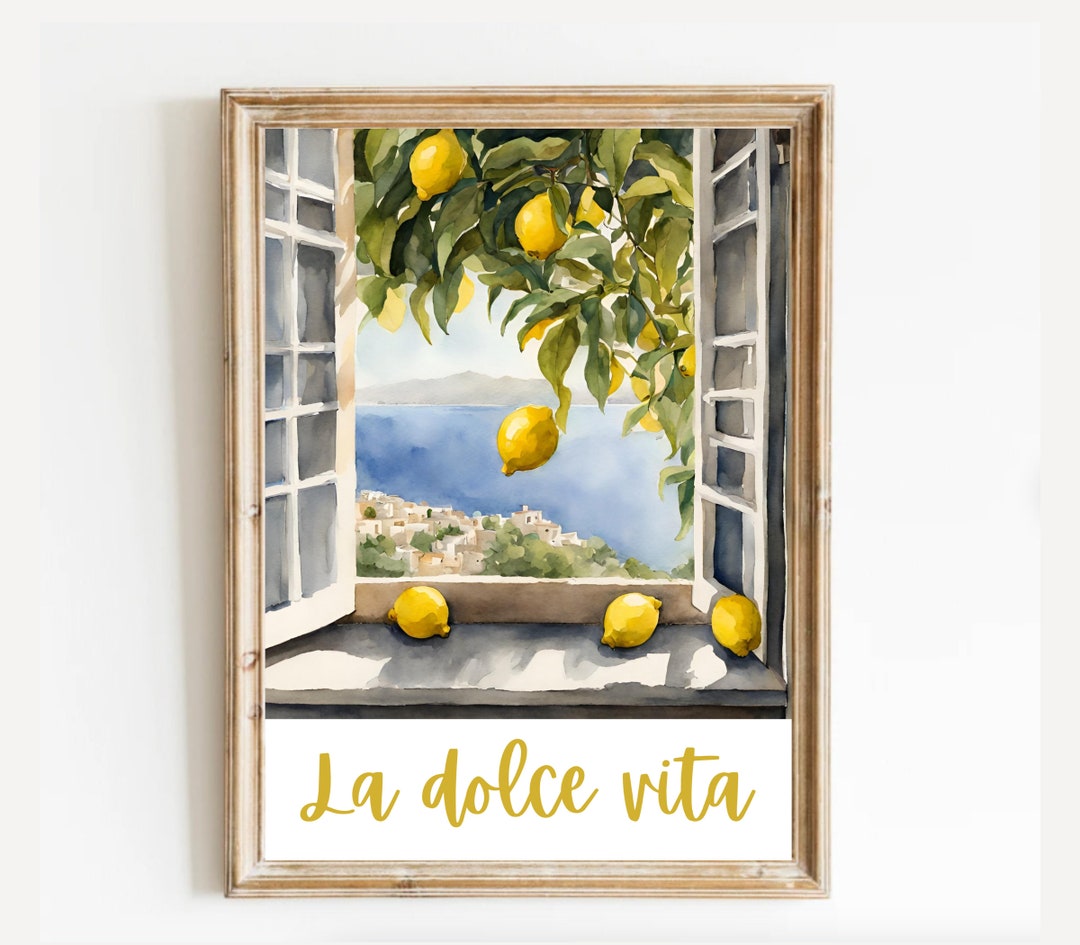 Italian Kitchen Wall Decor Kitchen Decor La Dolce Vita Digital Download