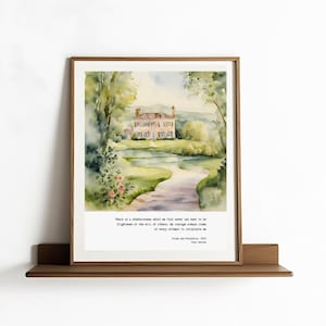 Jane Austen Pride and Prejudice Wall Art, Jane Austen Quote Printables, Jane Austen Poster Print, stubbornness quote