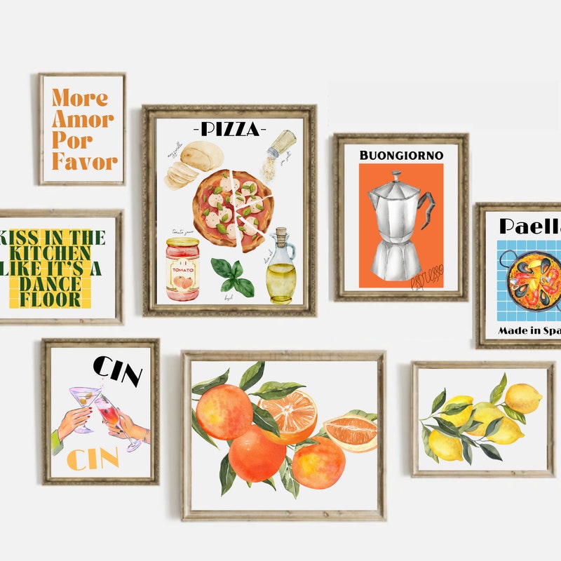italian kitchen wall decor | kitchen wall art set of... Kitchen Wall Art - Etsy