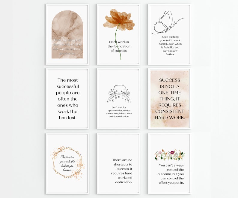 Home Office Set of 12 Prints Office Wall Decor Home Office - Etsy