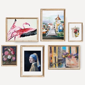 Eclectic Gallery Wall Art Set of 14, Maximalist Wall Art Set, Digital Download Prints, Vintage Prints, Eclectic Home Decor, Eclectic prints