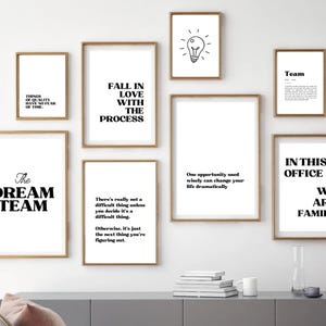 Office Set of 20 Prints, Office Wall Decor, Home Office Decor ...