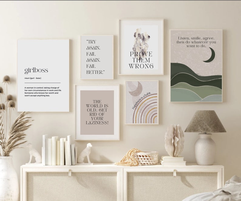 Office Wall Art Set of 20 PRINTABLES Home Office Decor Etsy