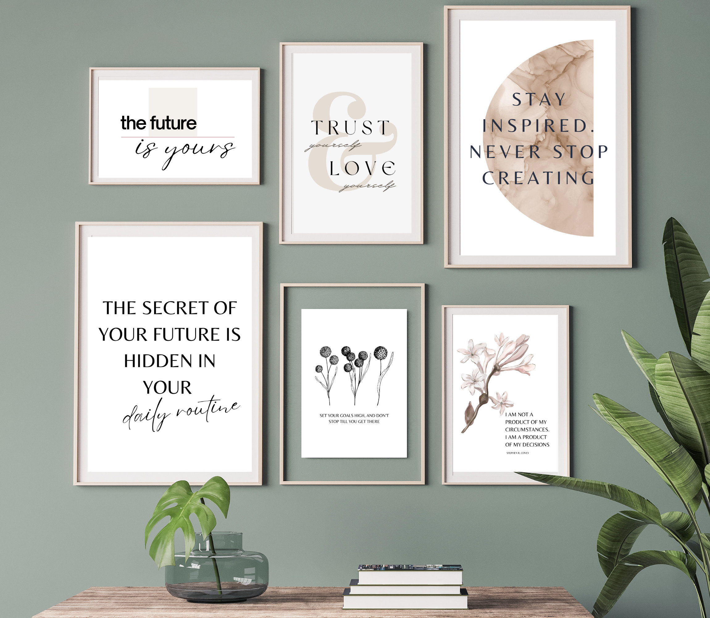 Office Wall Art | Set of 20 PRINTABLES | Home Office Decor | Home ...